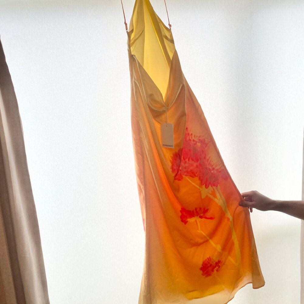 Peppermayo Chloe Maxi Dress - Orange Floral - Picture 4 of 6